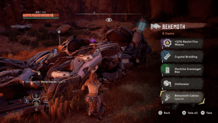 Horizon Zero Dawn - Gather 9 Behemoth Cables