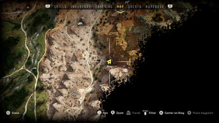 Horizon Zero Dawn - Collateral Map Location