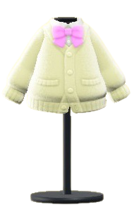 ACNH - Cardigan School Uniform Top Image