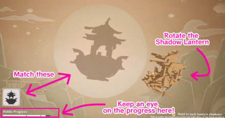 Genshin - Wondrous Shadows - How to Rotate the Shadow Lantern