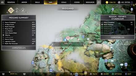 God of War The Historian treasure map