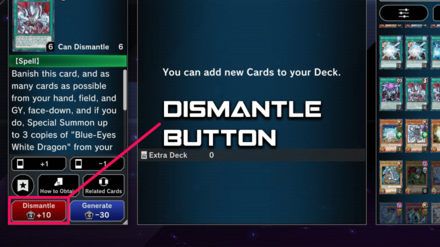 Dismantle Button