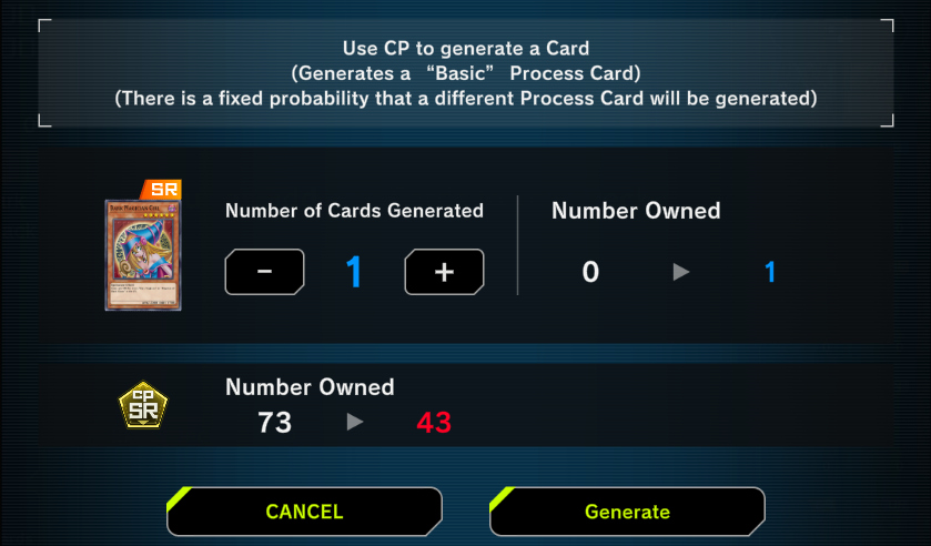 Craft High Rarity Cards