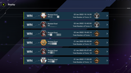 Yu-Gi-Oh Master Duel - Replay List Profile