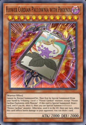 Flower Cardian Paulownia with Phoenix