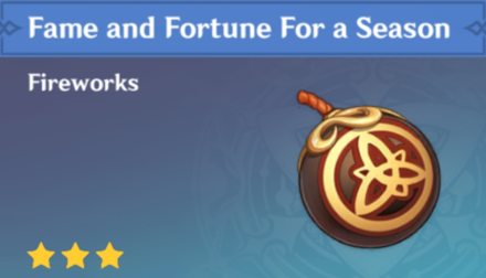 Genshin Impact - How to Get Fame and Fortune For a Season and Effects