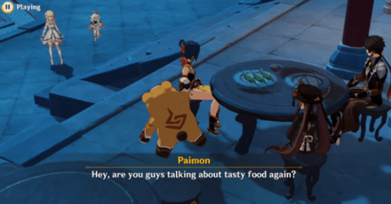 Genshin - Blazing Stars - Find Zhongli