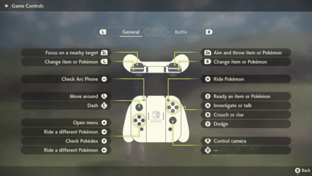 Pokemon Legends Arceus - General Controls.png