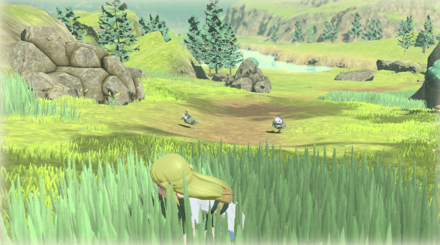 Pokemon Legends Arceus - Crouching and Sneaking.png