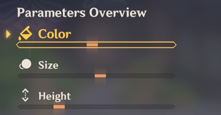 Genshin - Flameplume Starflowers Challenge 1 - Parameters Overview