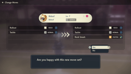 Pokemon Legends Arceus - Changing Moves