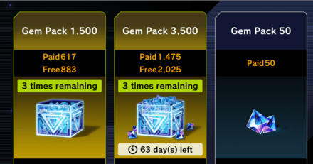 Gem Packs
