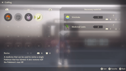 Pokemon Legends Arceus - Use a Crafting Kit