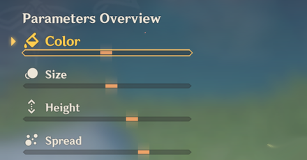 Genshin - Flameplume Starflowers Challenge 3 - Parameters Overview