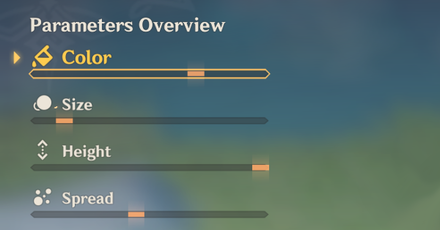 Genshin - Flameplume Starflowers Challenge 4 - Parameters Overview
