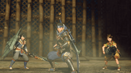 MH Rise - Hunter with Iori and Yomogi