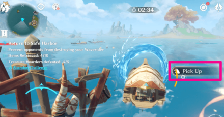 Genshin - Hover on the Collect Button