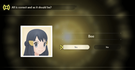 Arceus - Confirm Character Creation