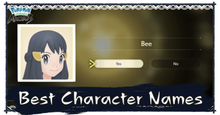 Pokemon Legends Arceus - Best Names for Your Character