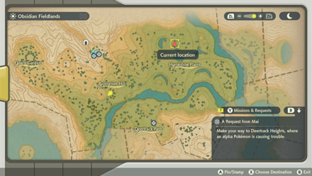 Pokemon Legends Arceus - Tumblestone Map Location