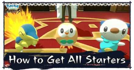 Pokemon Legends Arceus - How to Get All Starters