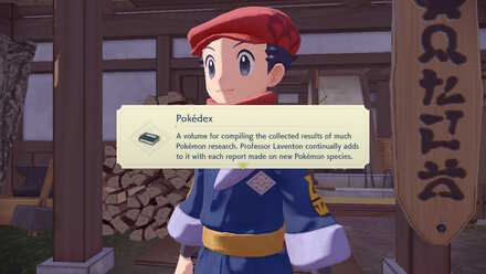 Pokemon Legends Arceus getting the Pokedex