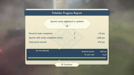 Pokemon Legends Arceus increasing research level