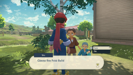 PLA Give Sho 5 Pokeballs