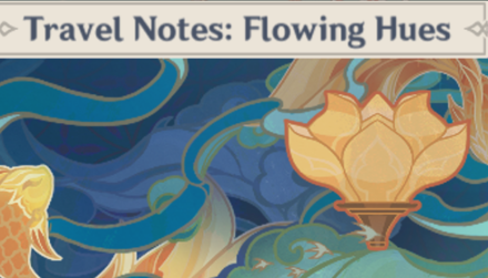 Genshin - Travel Notes: Flowing Hues Namecard Showcase