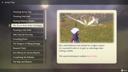 Pokemon Legends Arceus Secret Back Strike Technique