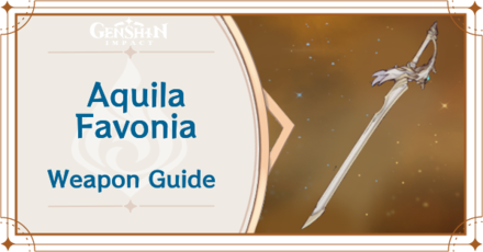 Genshin Impact - Aquila Favonia Sword