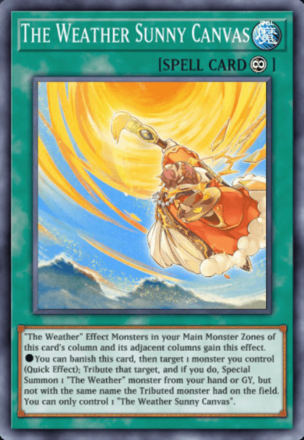 The Weather Sunny Canvas