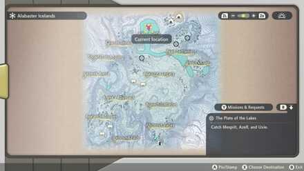 Uxie Map Pokemon Legends Arceus