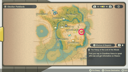 Flying Gyarados Location in Obsidian Fieldlands