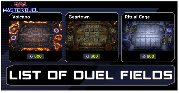 List of Duel Fields