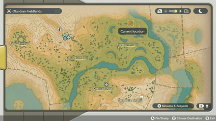 Pokemon Legends Arceus - Rapidash Horseshoe Plains Map Location