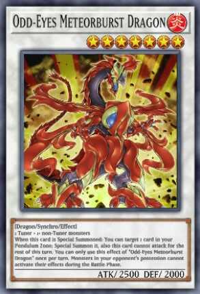 Odd-Eyes Meteorburst Dragon