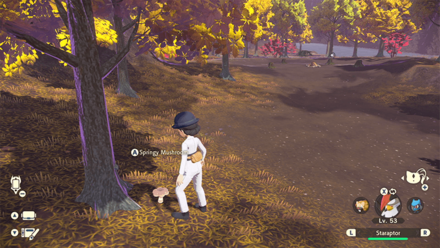 Pokemon Legends Arceus - Springy Mushroom Crimson Mirelands Overworld Location