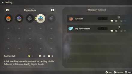 Feather Ball Pokemon Legends Arceus