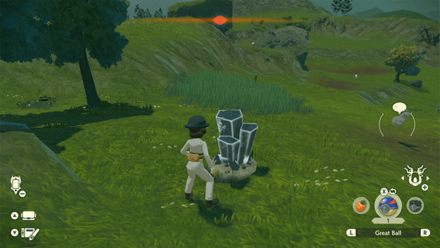 Pokemon Legends Arceus - Black Tumblestone Heights Camp Overworld Location