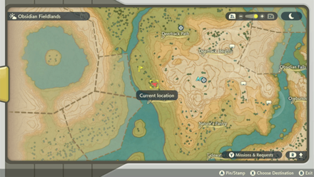 Pokemon Legends Arceus - Bugwort Windswept Run Map Location