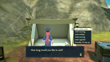 Base Camp Rest and Change Time