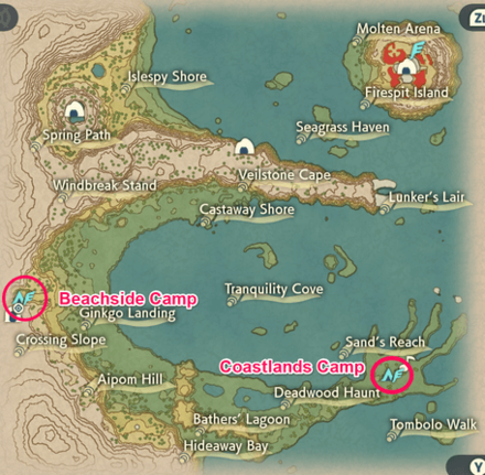 Cobalt Coastlands Base Camps