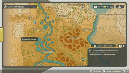 Pokemon Legends Arceus - Sky Tumblestone South of Base Camp Map Location
