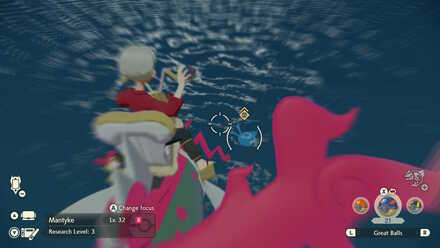 Pokemon Legends Arceus Basculegion jump slow time