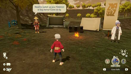 Pokemon Legends Arceus Set Up the Mountain Camp