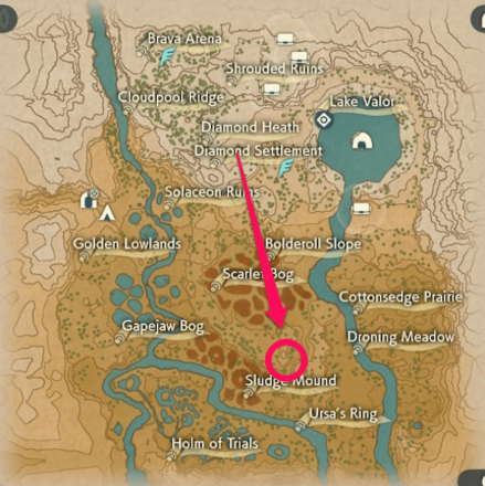 The Charm Lost in the Swamp Map