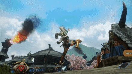 MH Rise - Hang Midair with Wirebug