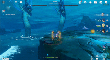 Genshin Impact - Beisht Falling Water Attack