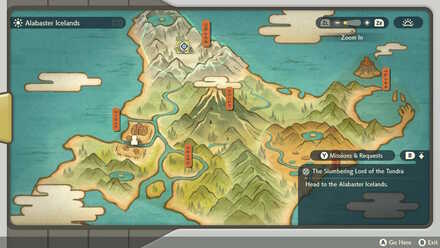 Legends Arceus Alabaster Icelands location